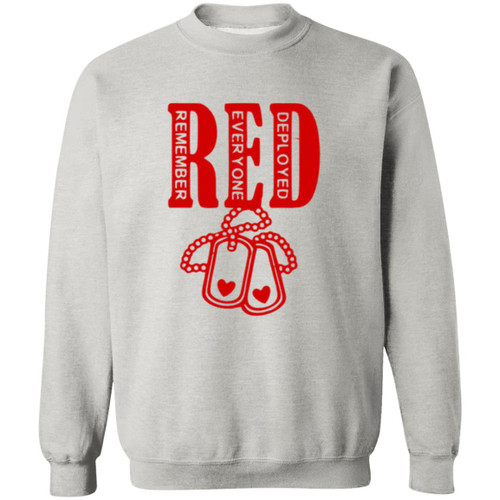 RED Design 6 Crewneck Pullover Sweatshirt
