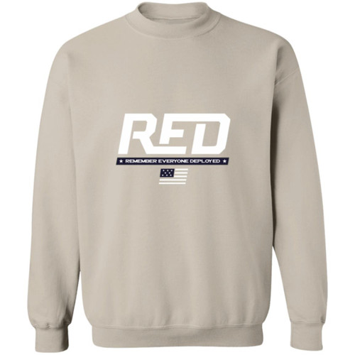 RED Design 2 Crewneck Pullover Sweatshirt