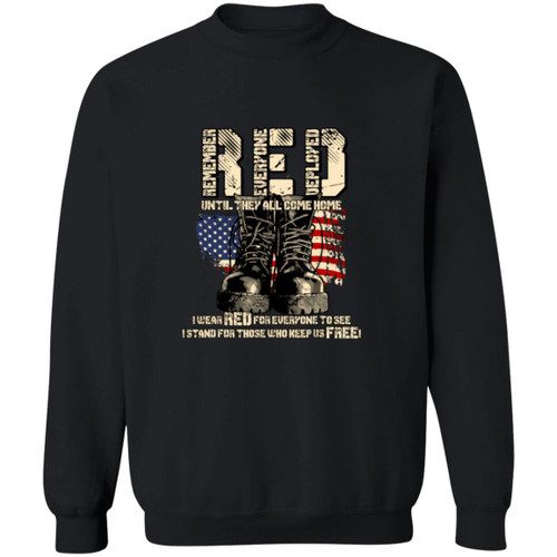 RED Design 1 Crewneck Pullover Sweatshirt