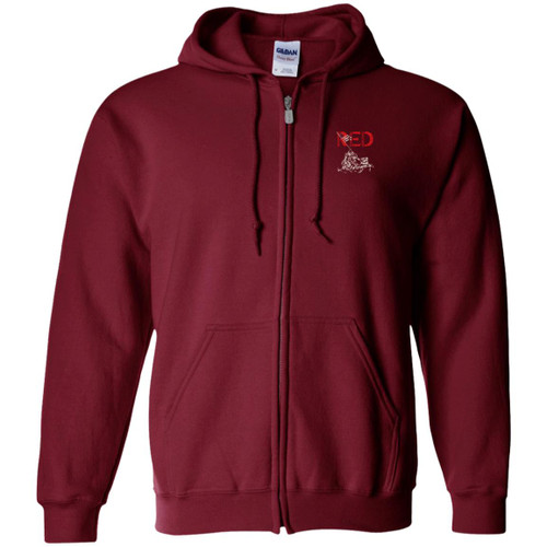 RED Design 9 Zip Up Hooded Sweatshirt