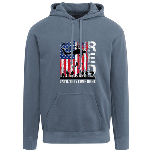 RED Design 7 Garment-Dyed Adult Hoodie