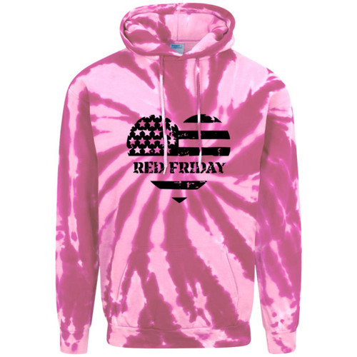 RED Design 5 Adult Tie-Dye Pullover Hoodie