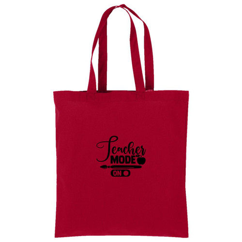 Teacher Mode On Core Cotton Tote