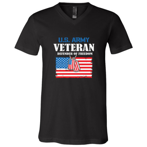 Army Vet Design 3 Short Sleeve V-Neck T-Shirt
