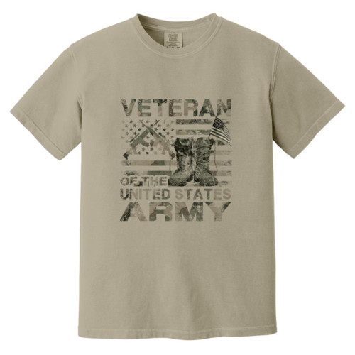 Army Vet Design 2 Heavyweight Garment-Dyed T-Shirt