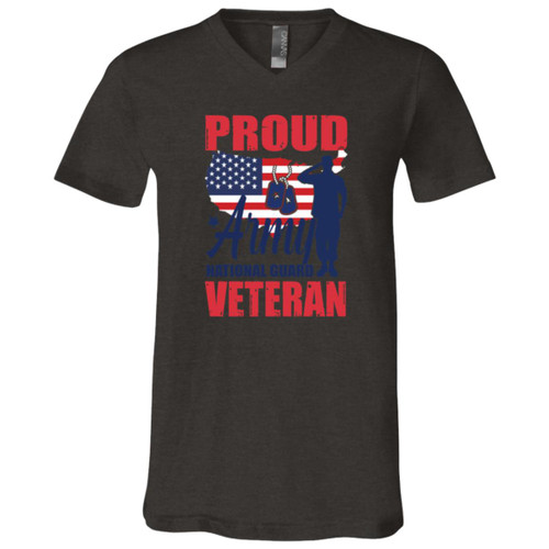 Army National Guard Vet Design 1 Short Sleeve V-Neck T-Shirt