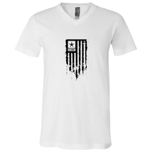 Army Flag Short Sleeve V-Neck T-Shirt