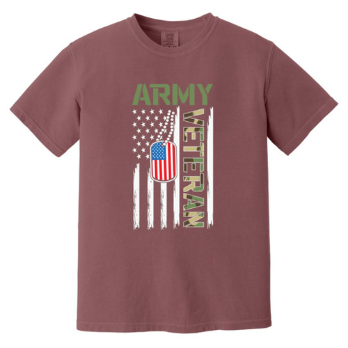  Army Vet Design 4 Heavyweight Garment-Dyed T-Shirt