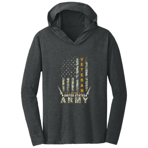 Army Vet Design 1 Hooded Long Sleeve T-shirt