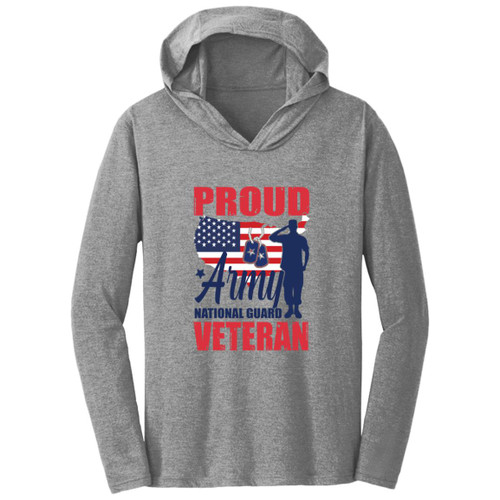Army National Guard Vet Design 1 Hooded Long Sleeve T-shirt