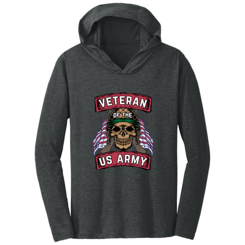 Army Vet Design 5 Hooded Long Sleeve T-shirt