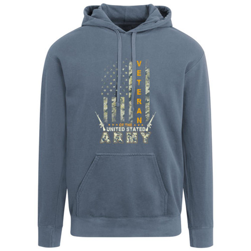 Army Vet Design 1 Garment-Dyed Adult Hoodie