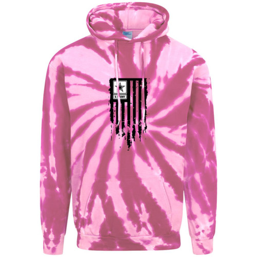Army Flag Adult Tie-Dye Pullover Hoodie