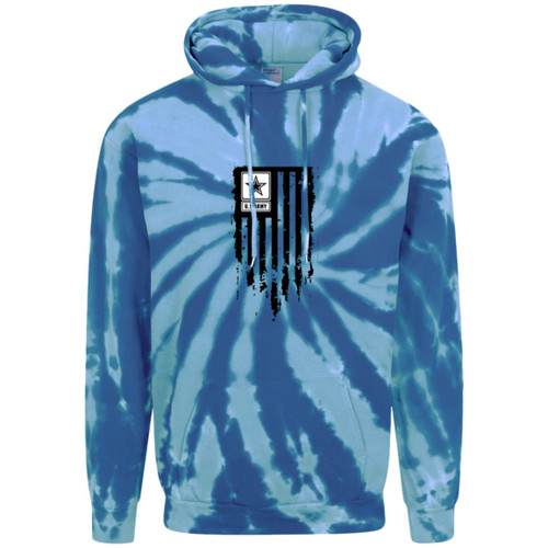 Army Flag Adult Tie-Dye Pullover Hoodie