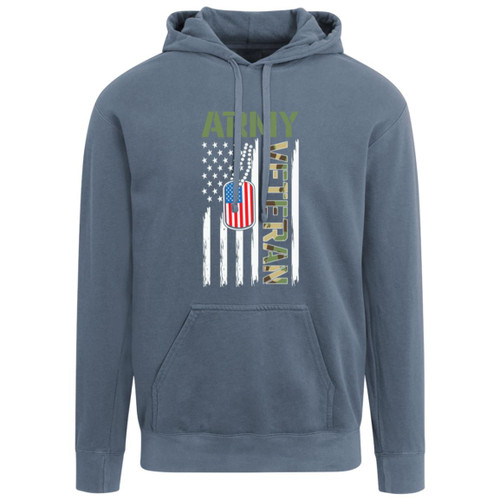  Army Vet Design 4 Garment-Dyed Adult Hoodie
