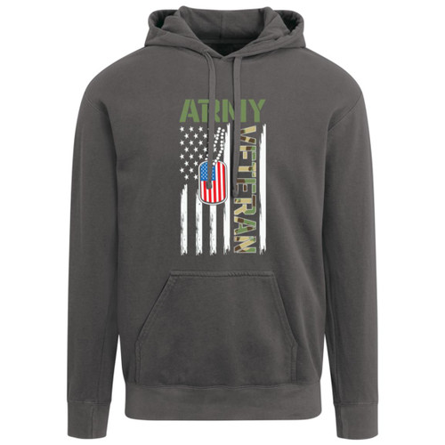  Army Vet Design 4 Garment-Dyed Adult Hoodie