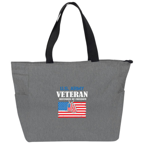 Army Vet Design 3 Essential Zip Tote