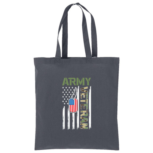  Army Vet Design 4 Cotton Tote