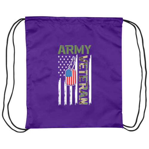  Army Vet Design 4 Drawstring Cinch Bag