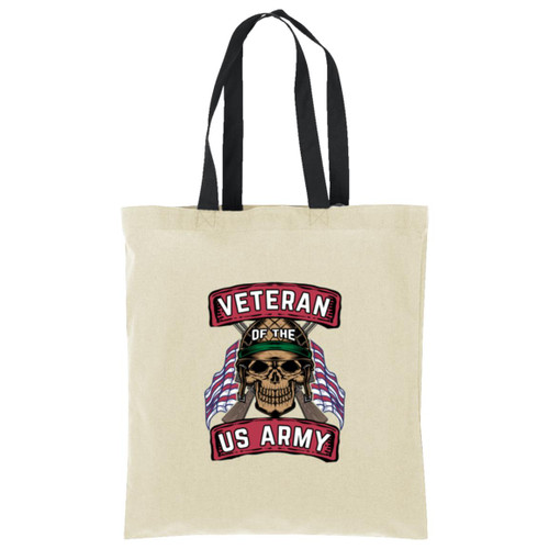 Army Vet Design 5 Cotton Tote