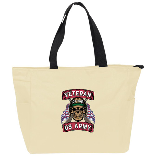 Army Vet Design 5 Essential Zip Tote