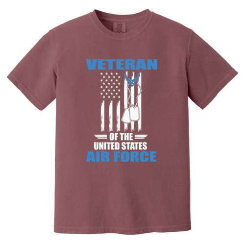 Air Force Design 3 Heavyweight Garment-Dyed T-Shirt