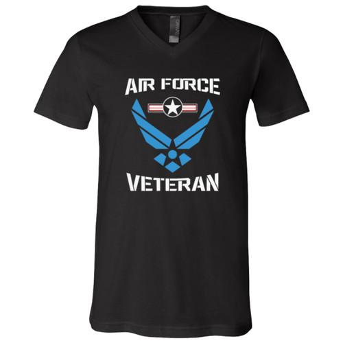 Air Force Design 2 Short Sleeve V-Neck T-Shirt