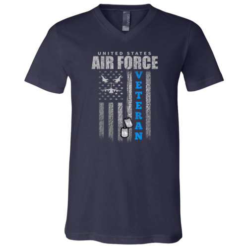 Air Force Design 1 Short Sleeve V-Neck T-Shirt