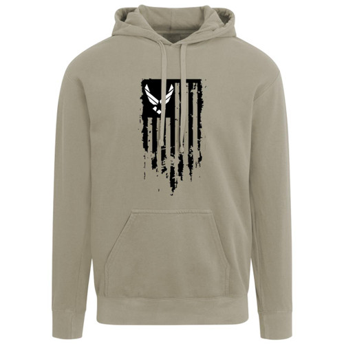 Air Force Flag Garment-Dyed Adult Hoodie