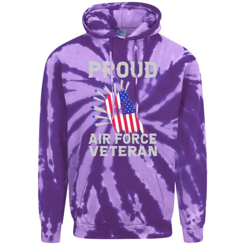 Air Force Design 4 Adult Tie-Dye Pullover Hoodie