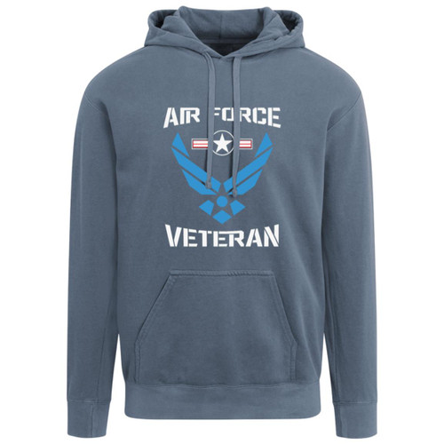 Air Force Design 2 Garment-Dyed Adult Hoodie