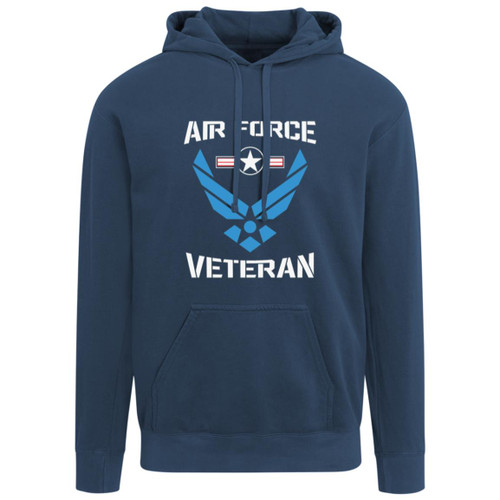 Air Force Design 2 Garment-Dyed Adult Hoodie