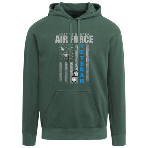 Air Force Design 1 Garment-Dyed Adult Hoodie
