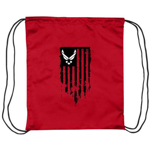 Air Force Flag Drawstring Cinch Bag