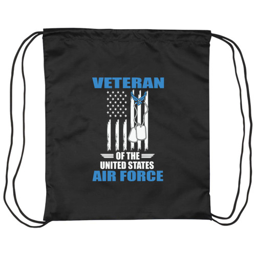 Air Force Design 3 Drawstring Cinch Bag