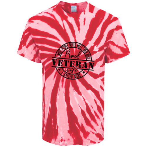 Proud Veteran Wife Tie-Dye Tee