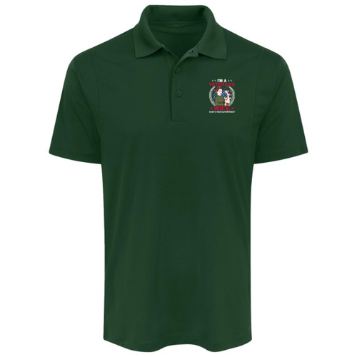 Im A Veterans wife whats your superpower Mens Collar Polo