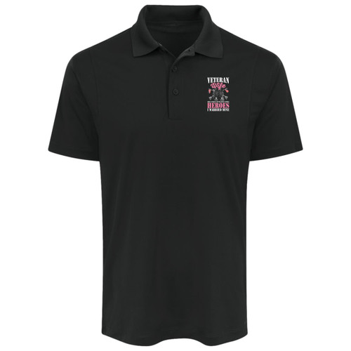 Vet Wife I married Mine Mens Collar Polo