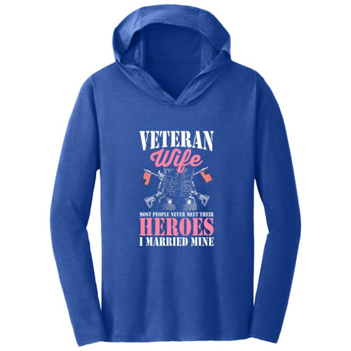 Vet Wife I married Mine Hooded Long Sleeve T-shirt