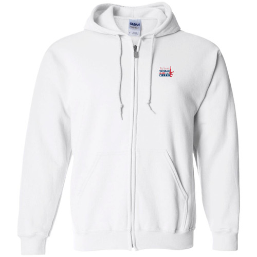 my favorite veteran is my wife Zip Up Hooded Sweatshirt