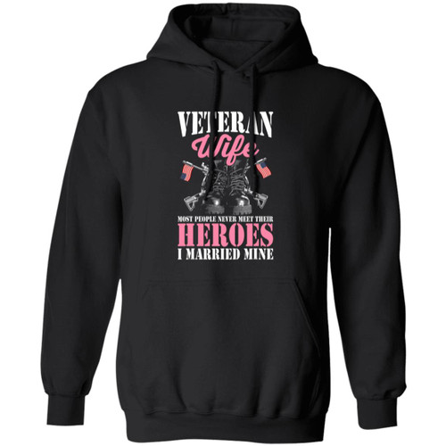 Vet Wife I married Mine Pullover Hoodie