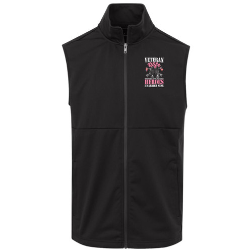 Vet Wife I married Mine Adult Soft Shell Vest