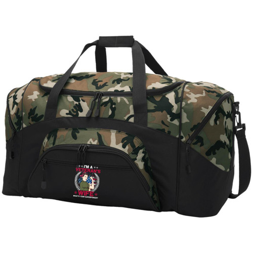 Im A Veterans wife whats your superpower Sport Duffel