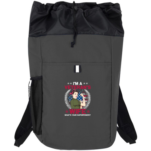 Im A Veterans wife whats your superpower Hybrid Backpack