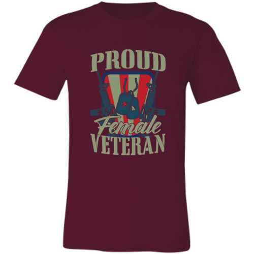 Proud Female Veteran Short-Sleeve T-Shirt