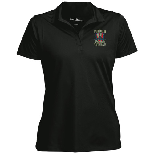 Proud Female Veteran Womens Performance Polo