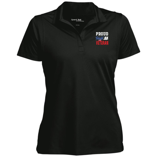 Proud female vet Womens Performance Polo