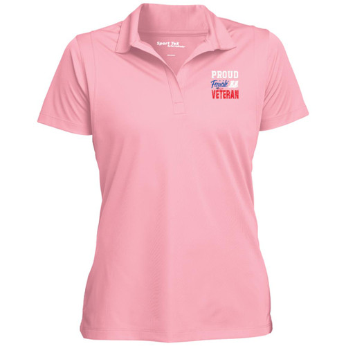 Proud female vet Womens Performance Polo
