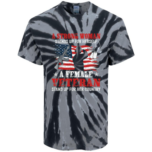 Strong Women Vet Tie-Dye Tee