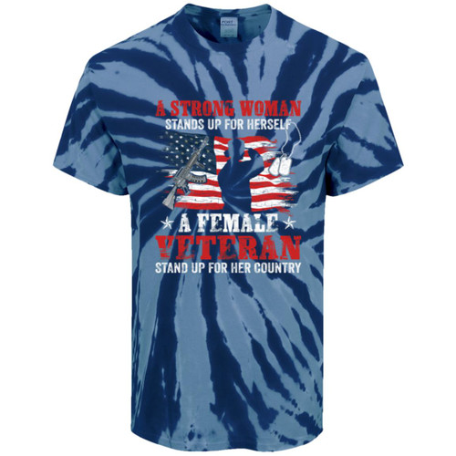 Strong Women Vet Tie-Dye Tee
